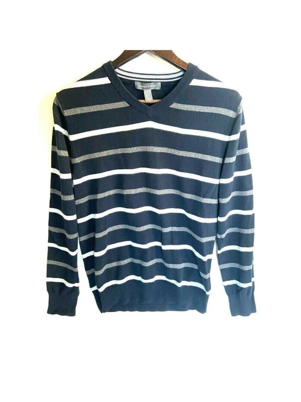 Grayson & Dunn 100% Cotton V-Neck Sweater Size L